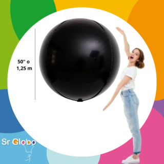 Esfera orbz gigante 50"/1.25m negro (2 unidades)