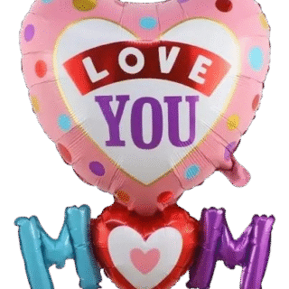 Corazón 24" "Love you MOM"