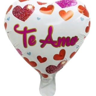 Te amo 9" con corazones