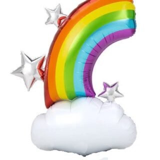 30"arcoiris nube y dorado