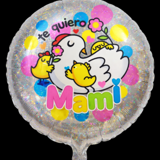 ANAGRAM Holográfico 9" te quiero mami