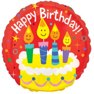 ANAGRAM Happy Birthday 9" torta roja