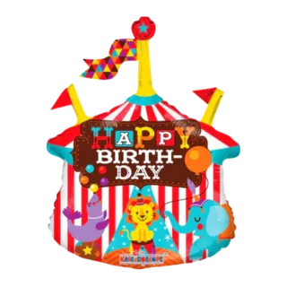 ANAGRAM Carrusel Feliz Cumpleaños 14" carpa de circo