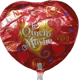 ANAGRAM 18"  Te quiero mucho rojo dorado