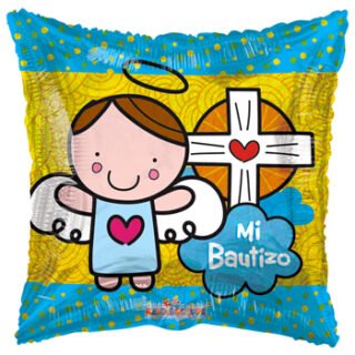 ANAGRAM 9" Bautismo celeste cuadrado holográfico