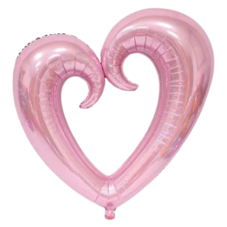 Corazon 18" rosa hueco