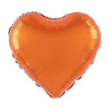 ANAGRAM Corazón 18" naranja