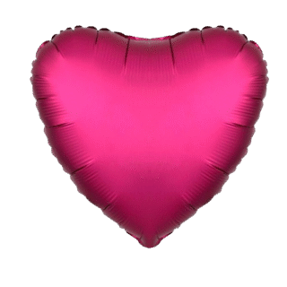 Corazon Satin 18" fucsia 🔥25% OFF🔥 (5 unidades)