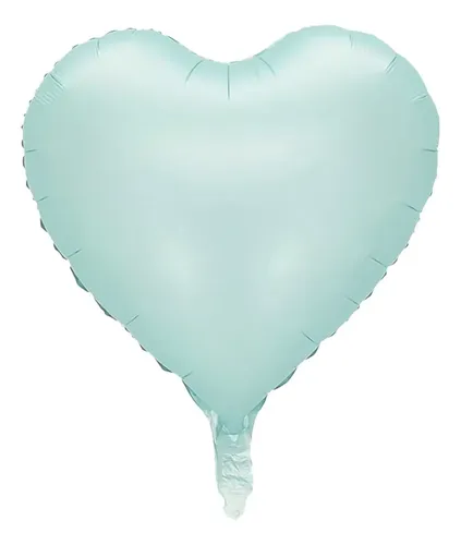 Corazón 18″ verde pastel mate🔥25% OFF🔥 (5 unidades)