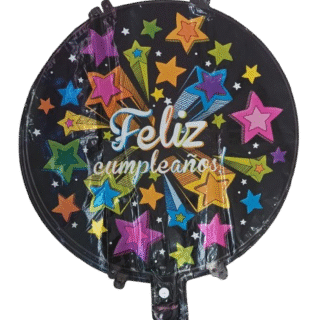 18" feliz cumple estrellas