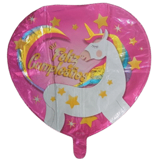 18" feliz cumpleaños unicornio