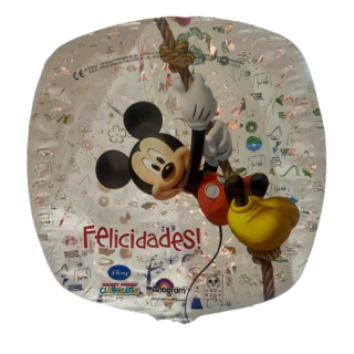 ANAGRAM Mickey 9" felicidades blanco