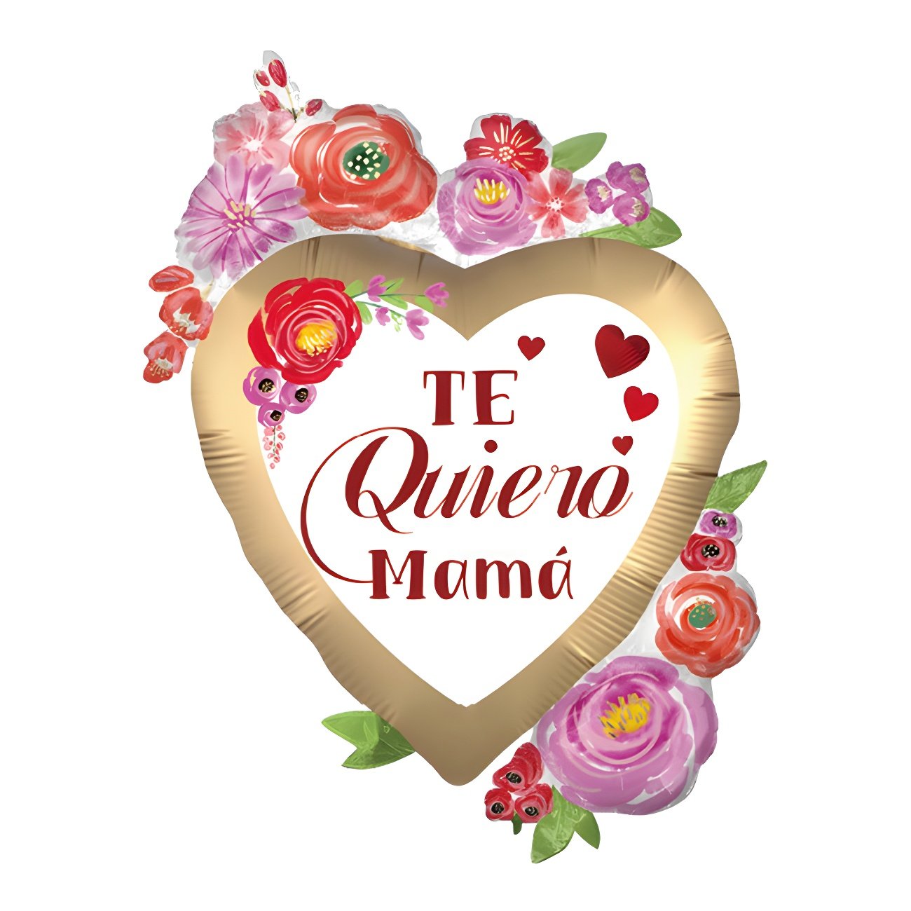 24" corazon dorado "te quiero mama"