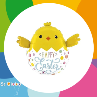 18" cascaron pollito "happy easter"