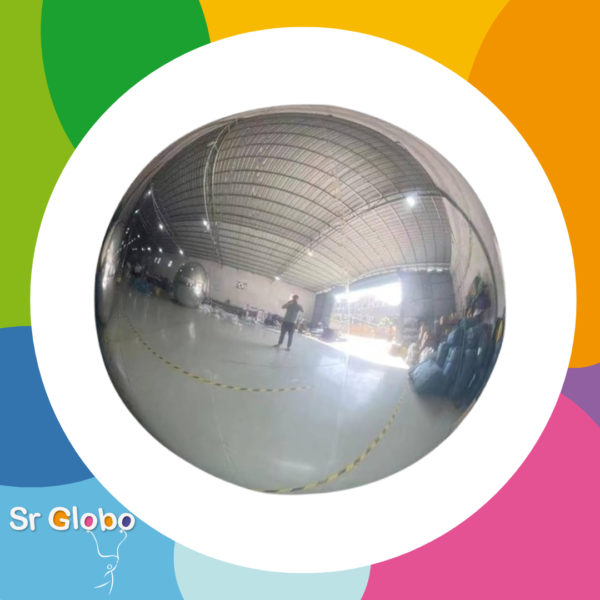 BIG SHINY BALL Plata 60cm (esfera gigante)