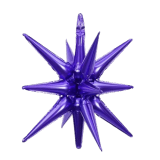 Estrella 3D 22" violeta