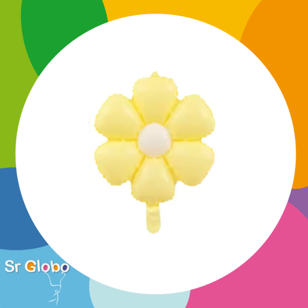 Flor 18″ Amarillo pastel chica