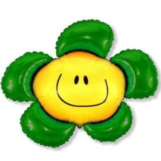 ANAGRAM 14" Flor verde sonriente smile