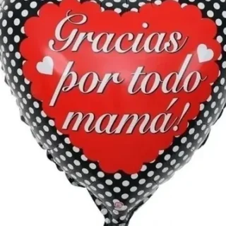 Corazon 9" gracias por todo mama