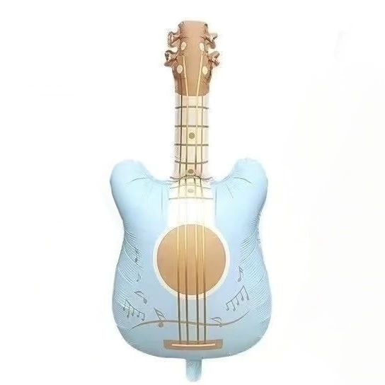 Guitarra 24" celeste vintage pastel