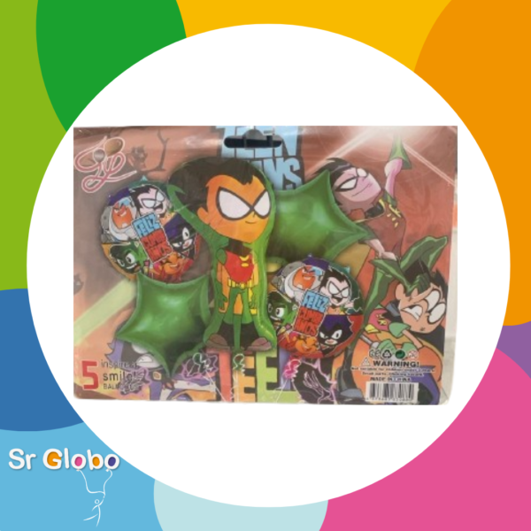 SET Jovenes Titanes / Teen Titans Go! (5 unidades)