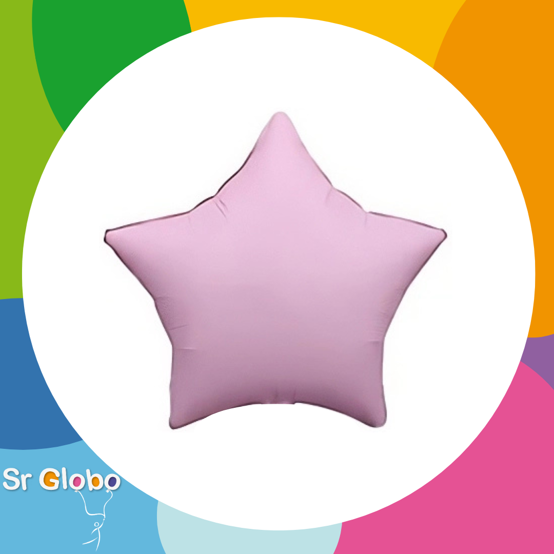 Estrella 18″ lila pastel 🔥25% OFF🔥 (5 unidades)