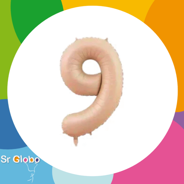 Número 9 beige 32" (2 unidades)