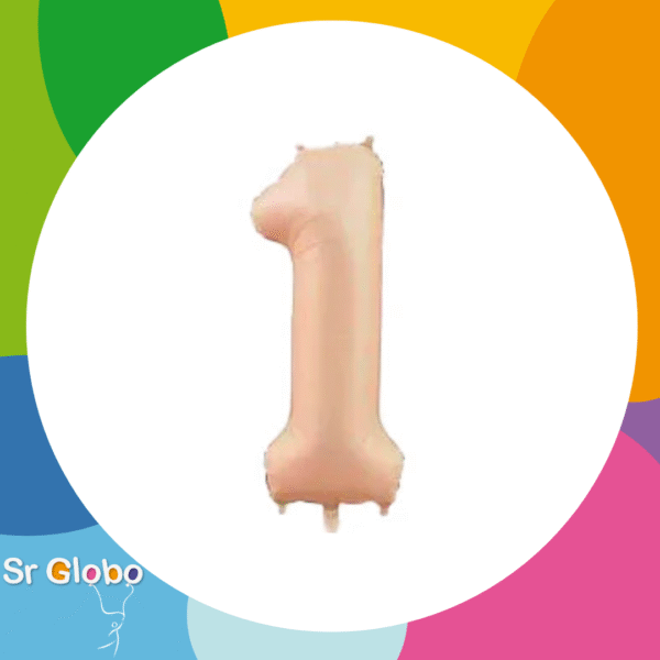 Número 1 beige 32" (2 unidades)