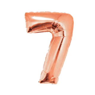 OVNIBALLOONS 34" Número 7 rosa gold DISCONTINUO