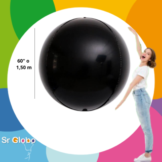 Esfera orbz gigante 60"/1.50m negro