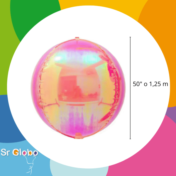 ORBZ 50" iridiscente rosa (1 unidad)