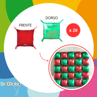 Cuadrados para pared (20 unidades) doble verde y rojo⚠️LEER DESCRIPCIÓN