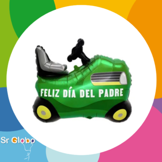 24" feliz dia del padre tractor verde