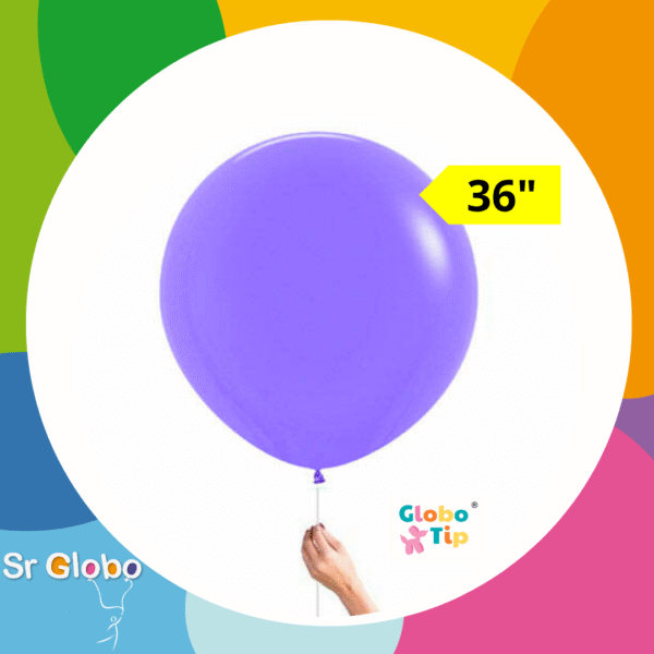 GLOBO TIP 36" violeta lavanda