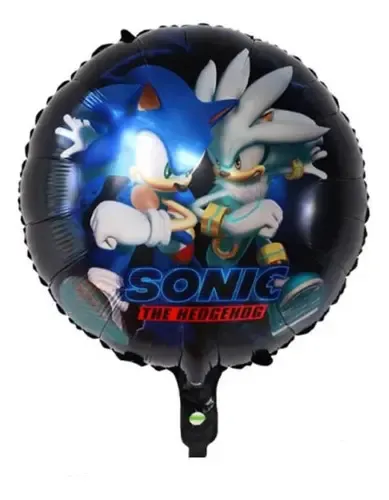 Sonic 18" fondo negro redondo