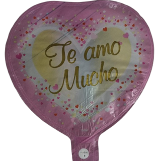9" te amo mucho rosa