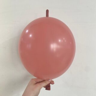 GLOBO TIP link 12" rosa palo (25 unidades)