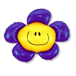 ANAGRAM 14" Flor violeta sonriente smile