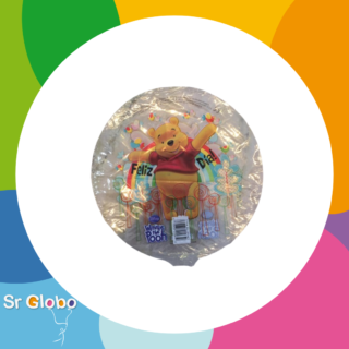 ANAGRAM 9" Winnie Pooh feliz dia transparente arcoiris
